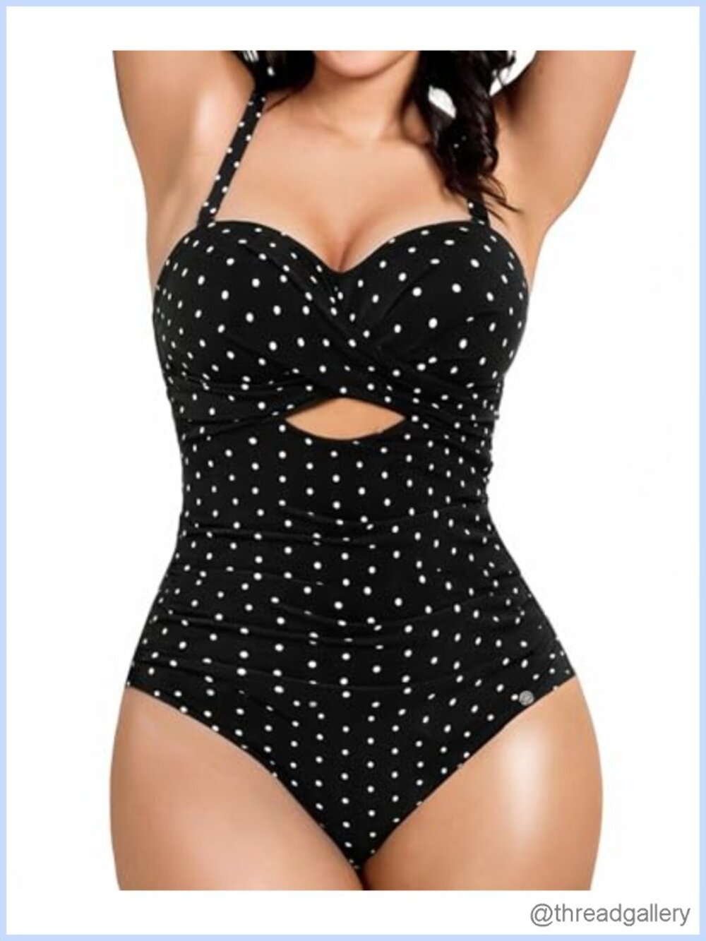 Tummy Control One Piece Swimsuit Shapewear Bathing Suit with Removable Straps